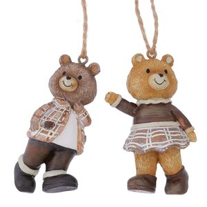 Елочные игрушки Мишки Вудсон - Winter Dreamers 6 см, 2 шт Boltze фото 4
