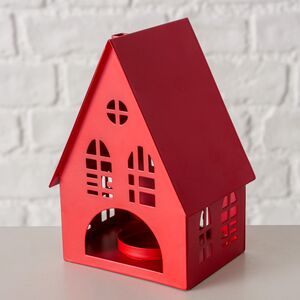 Набор подсвечников - домиков Belfast 13-38 см красный, 3 шт Boltze фото 4
