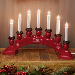 Рождественская горка Sanna 42*27 см, 7 электрических свечей
