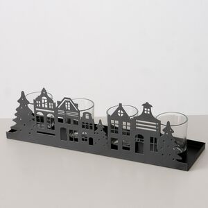 Декоративный подсвечник Домики Hiddenville 35*11 см Boltze фото 4