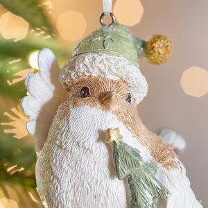 Елочная игрушка Птичка Ману с елочкой 8 см Boltze фото 2