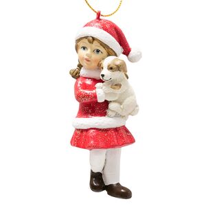 Елочная игрушка Девочка Мия со щенком - Christmas Dreams 12 см Boltze фото 4
