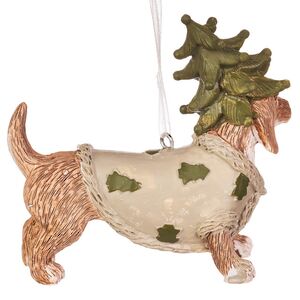 Елочная игрушка Такса Андер в костюме елки 8 см  Boltze фото 7