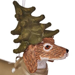 Елочная игрушка Такса Сендер в костюме елки 8 см  Boltze фото 4