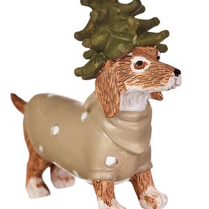 Елочная игрушка Такса Сендер в костюме елки 8 см  Boltze фото 2