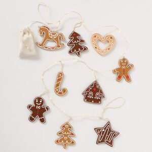 Светодиодная гирлянда на батарейках Gingerbread 160 см, 14 теплых белых LED ламп, таймер, IP20 Boltze фото 1