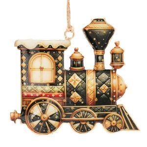 Елочная игрушка Паровозик Санты - Christmas Derbyshire 11 см Boltze фото 3
