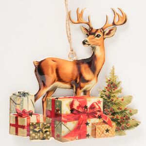 Елочная игрушка Рождественский Олень Рудольф - Christmas Derbyshire 15 см Boltze фото 2