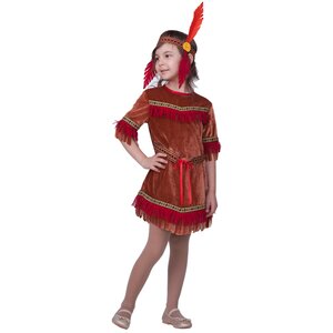 Карнавальный костюм Индианка, рост 110 см Батик фото 1