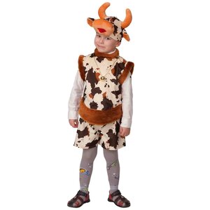 Карнавальный костюм Бычок Храбрец, рост 110 см Батик фото 1