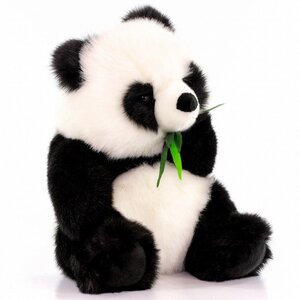 Мягкая игрушка Панда с листиком 43 см Hansa Creation фото 3