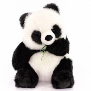 Мягкая игрушка Панда с листиком 43 см Hansa Creation фото 4