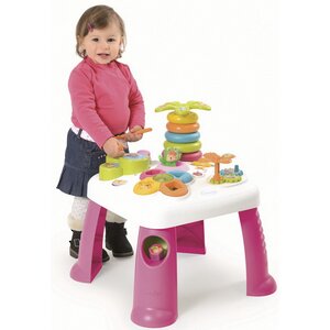 Развивающий игровой столик Cotoons, розовый, 49*47*47 см, свет, звук Smoby фото 2