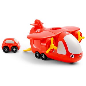 Транспортный самолет с машинкой Vroom Planet, 27 см