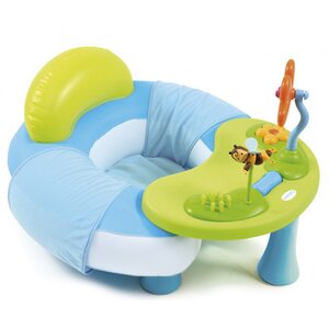 Надувной стульчик с игровым центром, 64*7*45 см, голубой Smoby фото 1