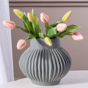 Силиконовые тюльпаны Идальго 9 шт, 29 см нежно-розовые EDG (ЭДГ) фото 4