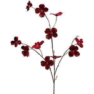 Декоративная ветка Cornus di Amore 100 см бордовая EDG фото 7