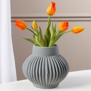 Силиконовые цветы Тюльпаны Паратео 5 шт, 26 см оранжевые EDG фото 5