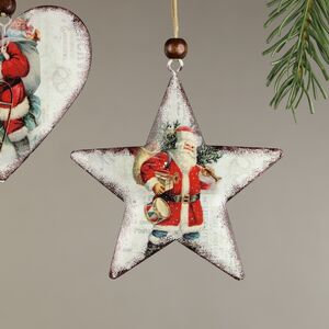 Набор ёлочных игрушек Истории Санта Клауса 9 см, 3 шт, подвеска Breitner фото 4