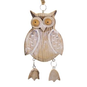 Деревянная елочная игрушка Лесной Филин 16 см, подвеска Breitner фото 3