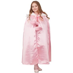 Карнавальный Плащ Принцессы - Розовый Сатин, рост 128-140 см Батик фото 2