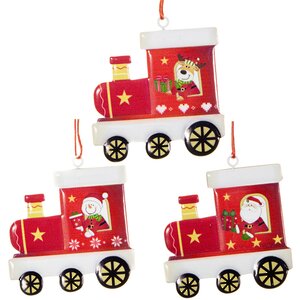 Набор елочных игрушек Рождественский Экспресс 8 см, 3 шт Breitner фото 1