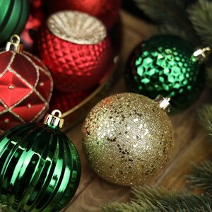 Набор пластиковых шаров Shine Collection: Christmas Classic 8 см, 42 шт Winter Deco фото 8