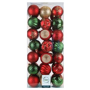 Набор пластиковых шаров Shine Collection: Christmas Classic 8 см, 42 шт Winter Deco фото 10