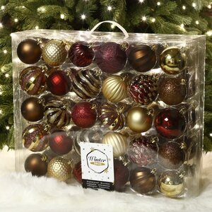 Набор пластиковых шаров Magic Suite: Choco Treasure 6-7 см, 60 шт Winter Deco фото 2