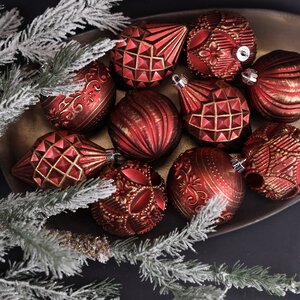 Набор пластиковых шаров Winter Candy: Red 8 см, 16 шт Winter Deco фото 3