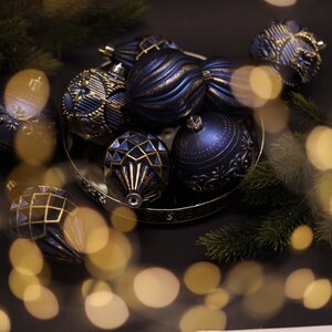 Набор пластиковых шаров Winter Candy: Blue 8 см, 16 шт Winter Deco фото 12