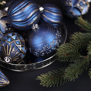 Набор пластиковых шаров Winter Candy: Blue 8 см, 16 шт Winter Deco фото 5