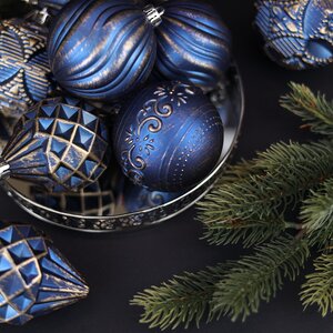 Набор пластиковых шаров Winter Candy: Blue 8 см, 16 шт Winter Deco фото 6