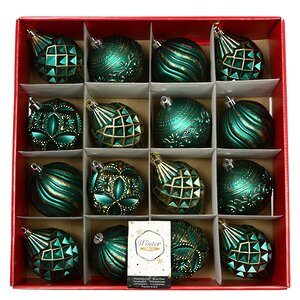 Набор пластиковых шаров Winter Candy: Green 8 см, 16 шт Winter Deco фото 2