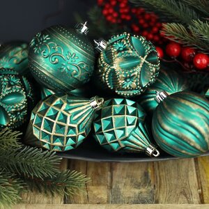 Набор пластиковых шаров Winter Candy: Green 8 см, 16 шт Winter Deco фото 4