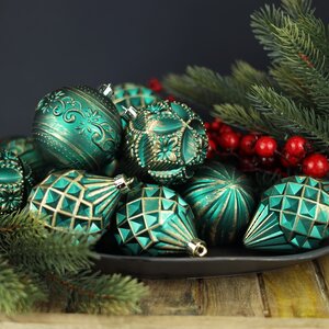 Набор пластиковых шаров Winter Candy: Green 8 см, 16 шт Winter Deco фото 1