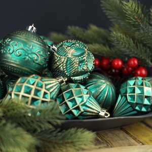 Набор пластиковых шаров Winter Candy: Green 8 см, 16 шт Winter Deco фото 6