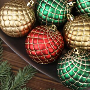 Набор пластиковых шаров Warm Christmas 8 см, 12 шт Winter Deco фото 4