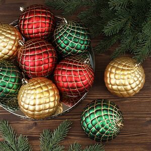 Набор пластиковых шаров Warm Christmas 10 см, 12 шт Winter Deco фото 4