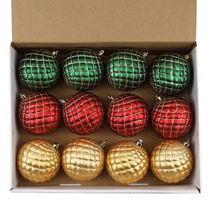 Набор пластиковых шаров Warm Christmas 10 см, 12 шт Winter Deco фото 6