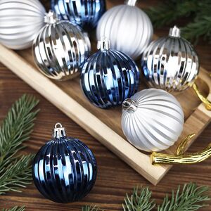 Набор пластиковых шаров Arctic Beauty 6 см, 12 шт Winter Deco фото 2