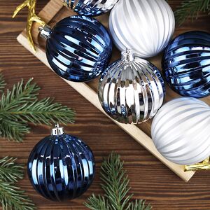 Набор пластиковых шаров Arctic Beauty 8 см, 12 шт Winter Deco фото 2