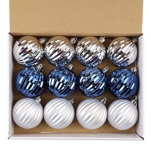 Набор пластиковых шаров Arctic Beauty 8 см, 12 шт Winter Deco фото 5