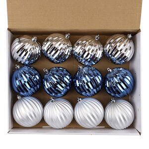 Набор пластиковых шаров Arctic Beauty 10 см, 12 шт Winter Deco фото 5