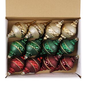 Набор елочных игрушек Vintage Christmas 15 см, 12 шт, пластик Winter Deco фото 5