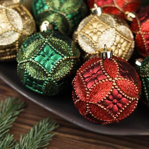 Набор пластиковых шаров Christmas Eve 8 см, 12 шт Winter Deco фото 2