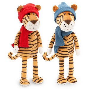 Мягкая игрушка Тигр Алекс в синей шапке 20 см Orange Toys фото 7