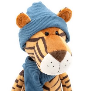 Мягкая игрушка Тигр Алекс в синей шапке 20 см Orange Toys фото 2