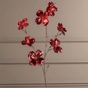 Декоративная ветка Элегантный Кизил 84 см, рубиново-красная Kaemingk фото 2