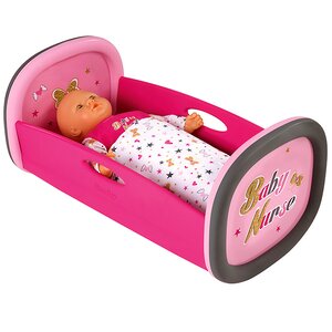 Кроватка для куклы Колыбель Baby Nurse 52*26*28.5 см Smoby фото 2